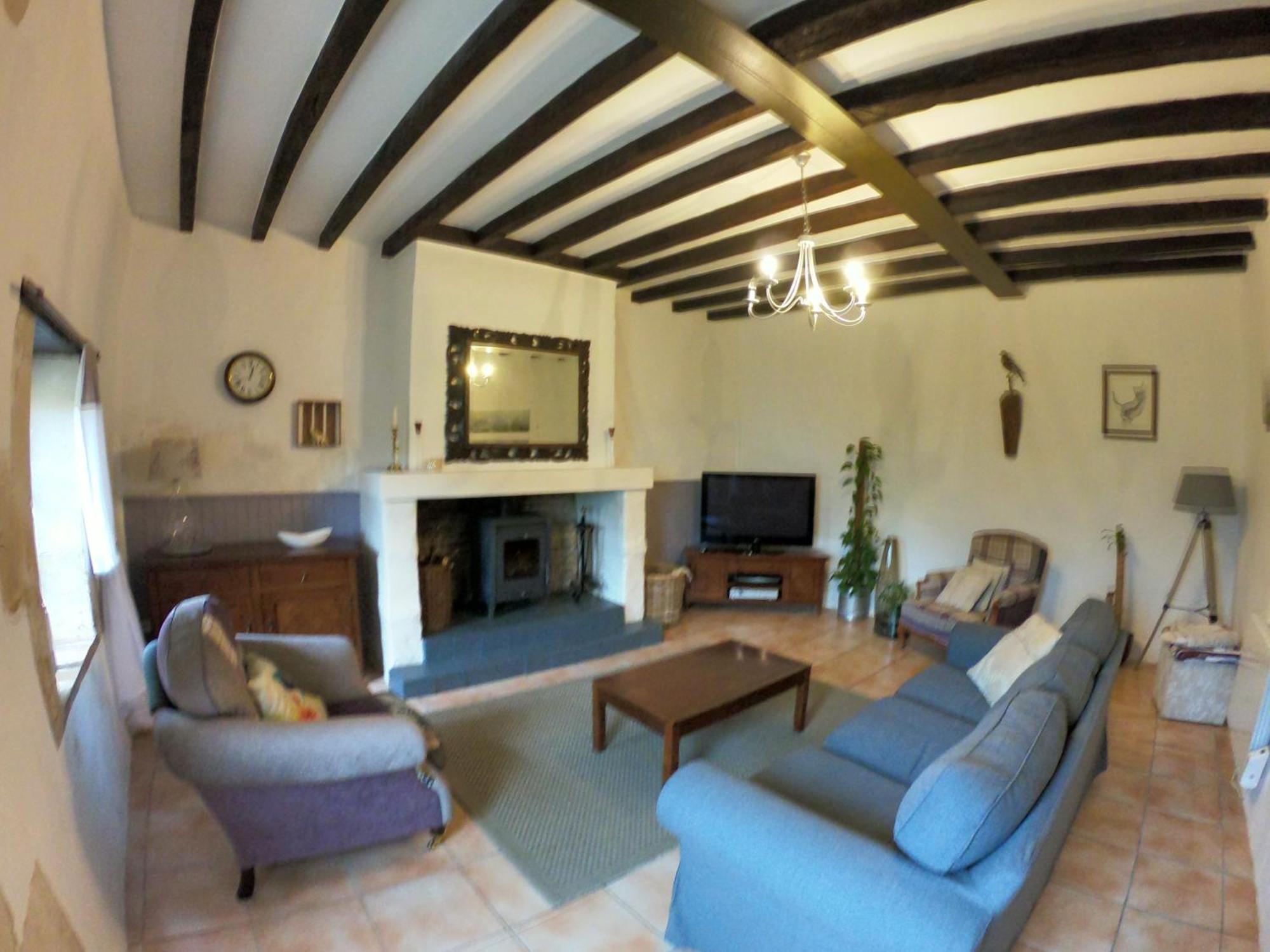 Traditional Longere Farmhouse At La Fortinerie Mouliherne Exterior foto